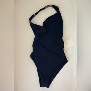 A.L.C. Skyler One Shoulder Swimsuit Black Size XS             New With Tags!!!!!